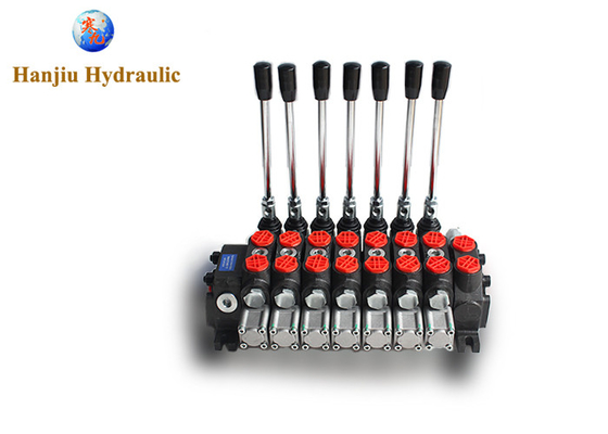 60liters Spring Return Double Acting 12v Hydraulic Directional Control Valve For Forestry Machinery