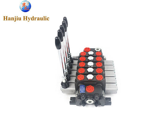 Hand Control Valve DCV100,hydraulic Directional Control Valve 26.5 GPM, 5Spools manual control