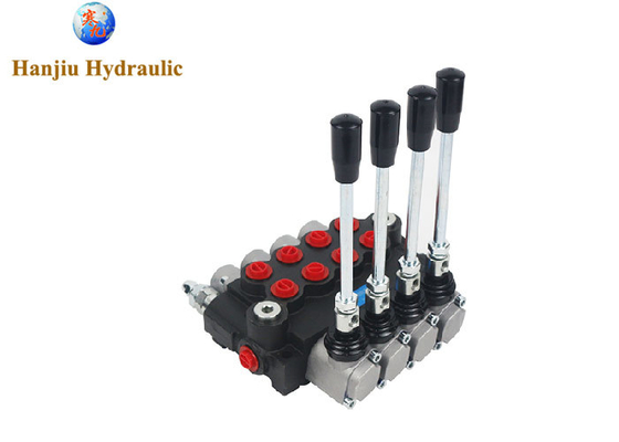 4P40-1A1A1A1GKZ1 วาล์วทิศทางไฮดรอลิก 40L 4 สปูล G3/8 ท่า