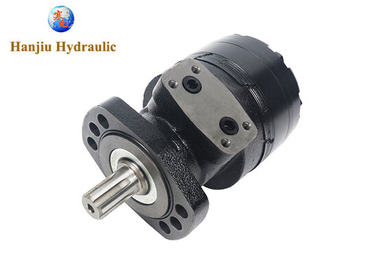 BMER-2-300-FH-SW มอเตอร์ไฮดรอลิกแรงบิดสูงความเร็วต่ำ พร้อมปริมาตรกระจัด 300 มล./รอบ หน้าแปลน 6 รู และเพลาแบบสไปน์