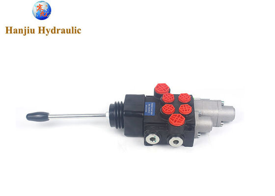 วาล์วควบคุมทิศทางไฮดรอลิก วาล์วจอยสติก 2P40 สําหรับเครื่องบรรทุกถังและเครื่องบรรทุกที่ติดตั้งที่มีฟังก์ชันลอย